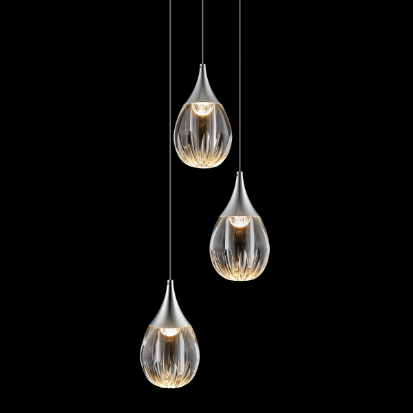 Светильник подвесной Stilla MD24001004-3A chrome/clear