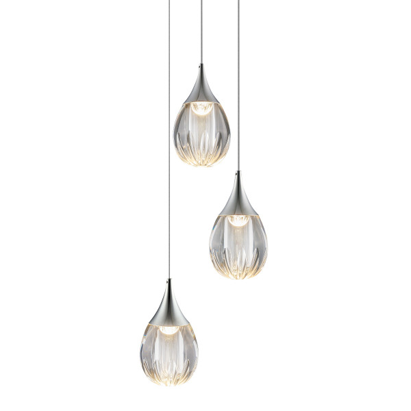 Светильник подвесной Stilla MD24001004-3A chrome/clear