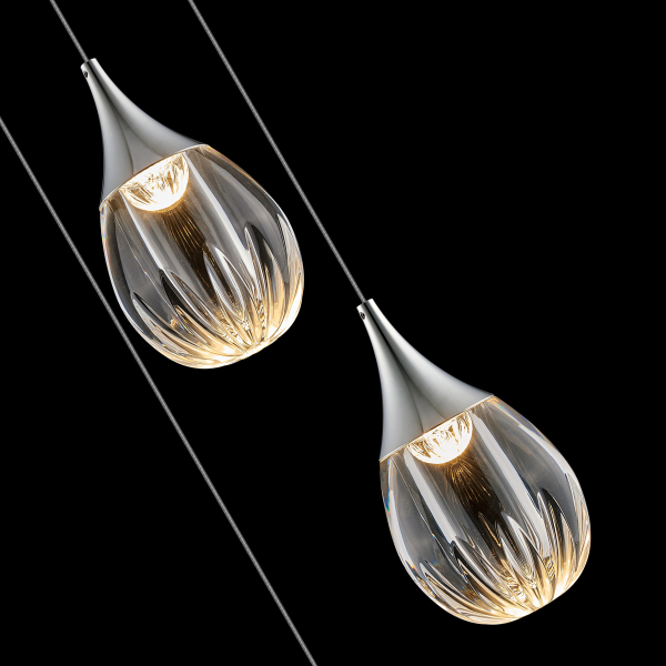Светильник подвесной Stilla MD24001004-3A chrome/clear