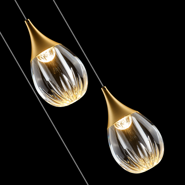 Светильник подвесной Stilla MD24001004-3A gold/clear