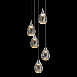 Люстра каскадная Stilla MD24001004-5A chrome/clear