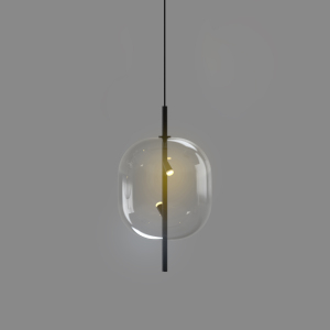 Светильник подвесной 10018P 10018P/1 black/clear