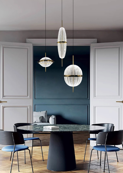 Светильник подвесной 8631P 8631P/C copper/clear