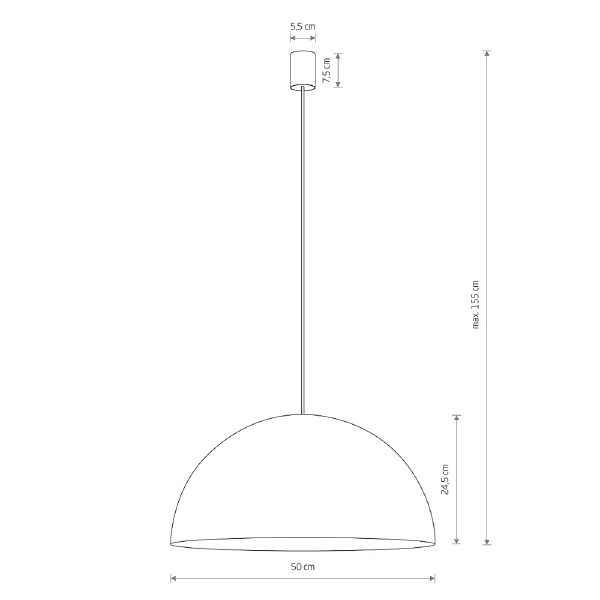 Светильник подвесной Hemisphere Super L 10700