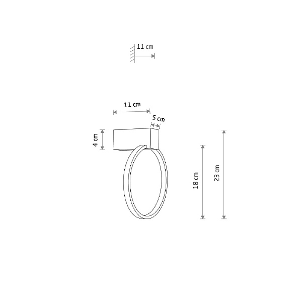 Настенный светильник Circolo Led XS 10858