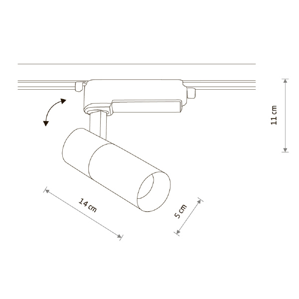 Трековый светильник Profile Tinos Led 10386