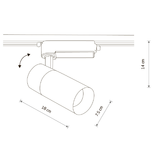 Трековый светильник Profile Tinos Led 10388