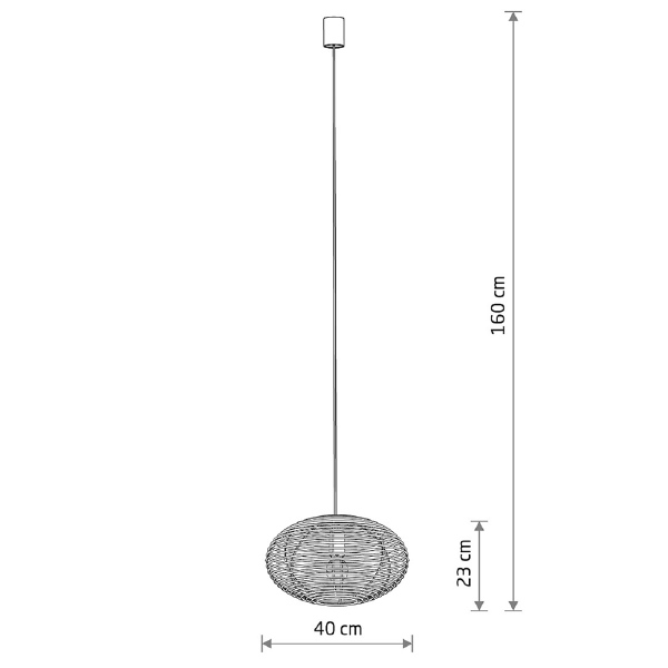 Светильник подвесной Rattan S 11153