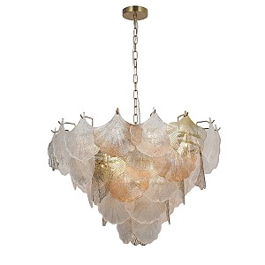 Подвесная люстра G21150 G21150/12BRS CL+AMB+GD