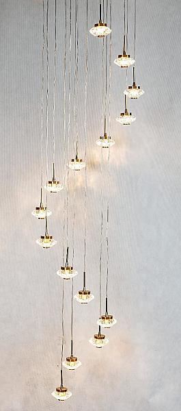 Люстра каскадная G52140 G52142/15BRS CL