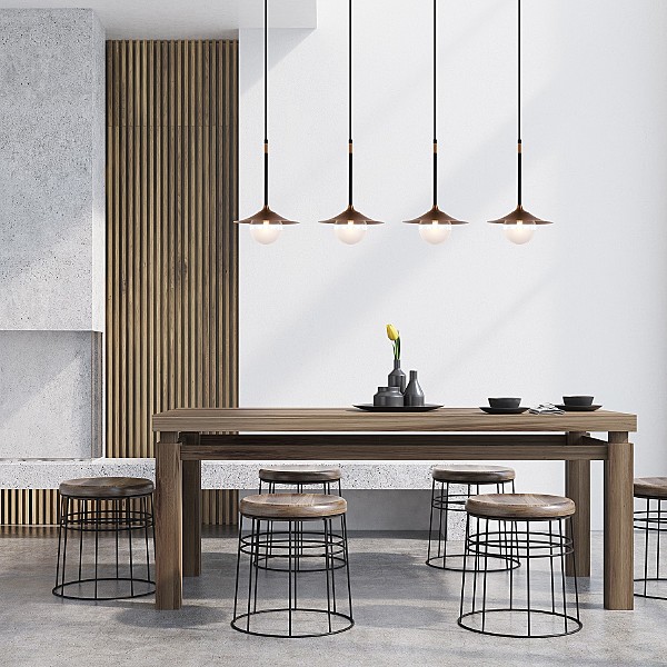 Светильник подвесной G31085 G31085/1P BK+BGD WT