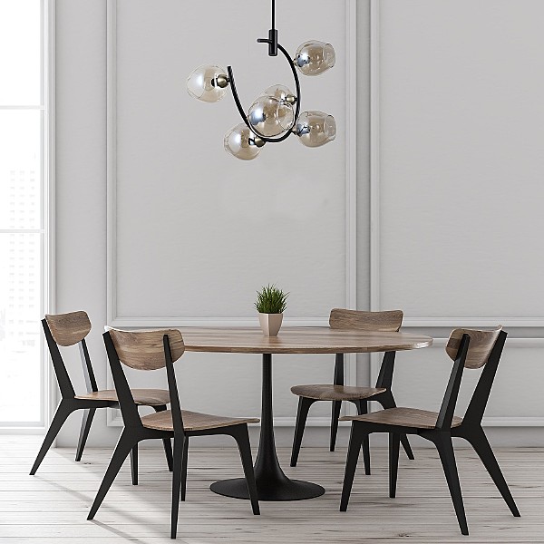 Потолочная люстра G71163 G71163/6BK+AB AMB