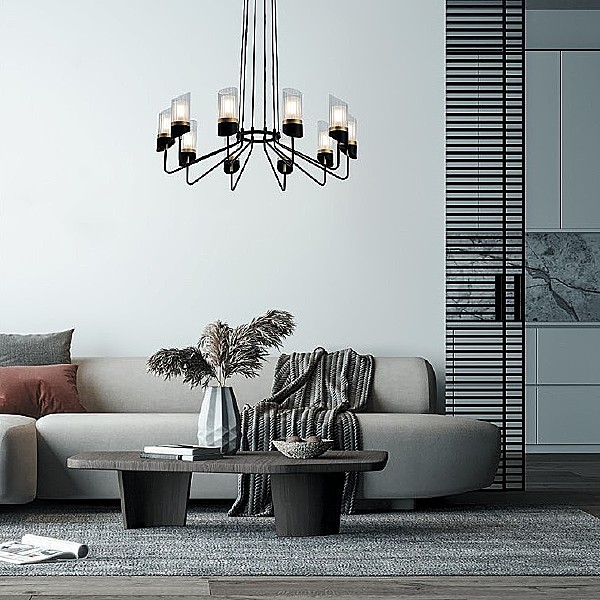 Подвесная люстра G31129 G31129/10BK+GD CL+WT