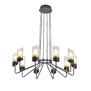 Подвесная люстра G31129 G31129/10BK+GD CL+WT