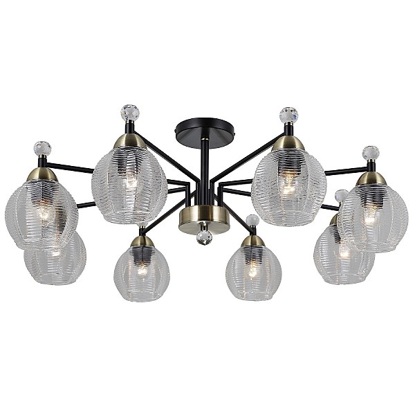 Потолочная люстра G11090 G11090/8MBK+BRS CL