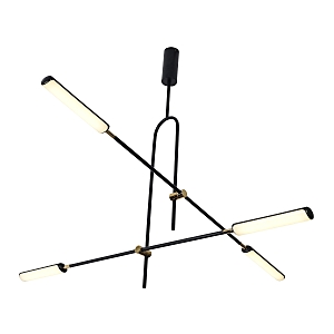 Потолочная люстра G61302 G61302/4BK+GD