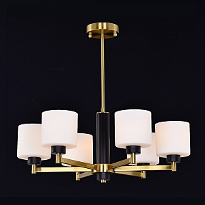 Люстра на штанге G11102 G11102/6BRS+BK WT