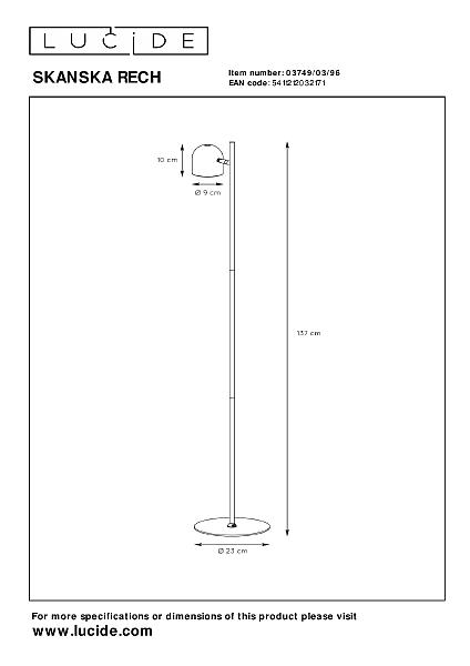 Торшер Skanska Rech 03749/03/96