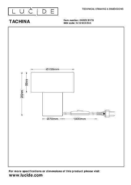 Настольная лампа Tachina 06525/81/70