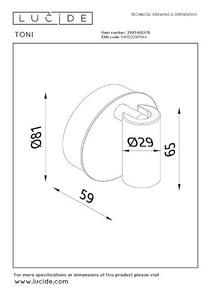 Светильник спот Toni 29934/02/15