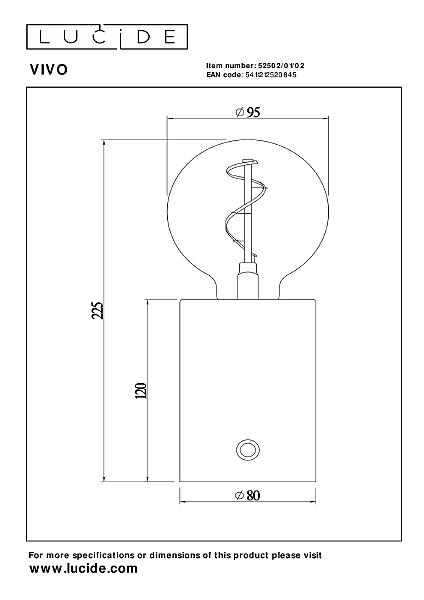 Настольная лампа Vivo 52502/01/02