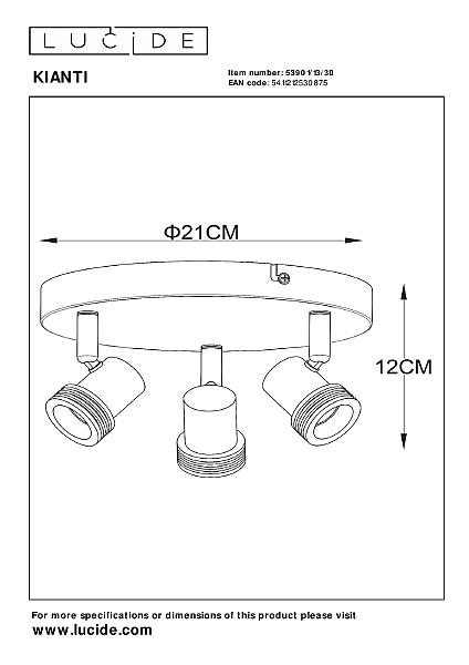 Светильник спот Kianti 53901/13/30