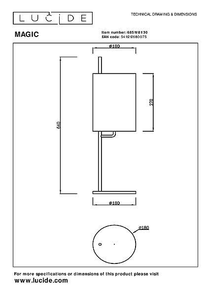 Настольная лампа Magic 68511/81/30