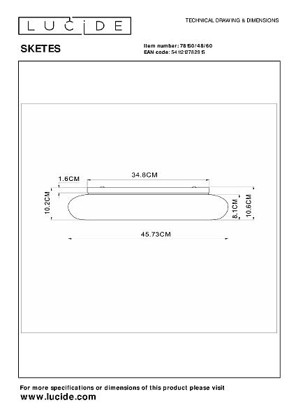 Светильник потолочный Sketes 78150/48/60