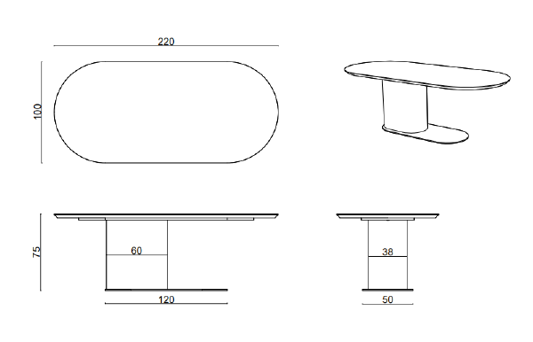 Кухонный стол Ocean Ocean Table