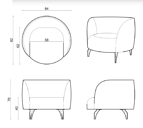 Кресло Dora Dora Armchair