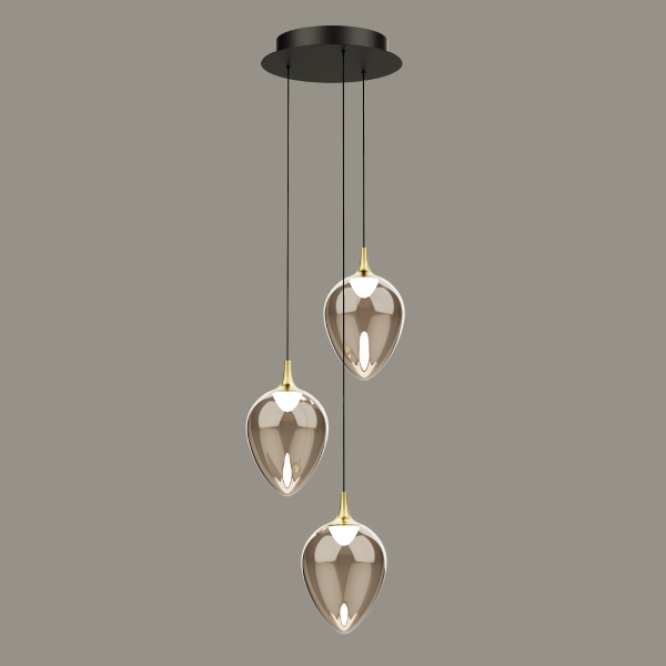 Светильник подвесной MD24001012 MD24001012-3A brass/champagne