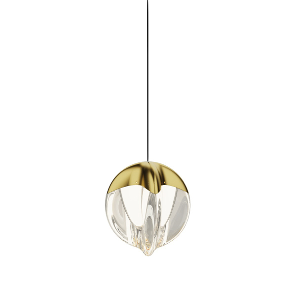 Светильник подвесной MD24001033 MD24001033-1A gold/clear