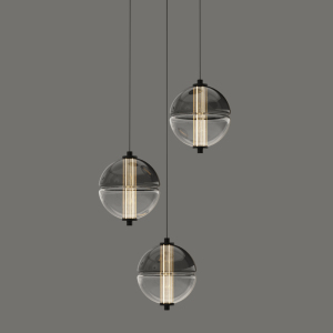 Светильник подвесной MD24022079 MD24022079-3A black/smoky