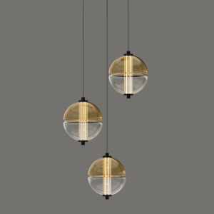 Светильник подвесной MD24022079 MD24022079-3A black/amber