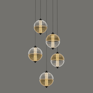 Светильник подвесной MD24022079 MD24022079-5A black/amber