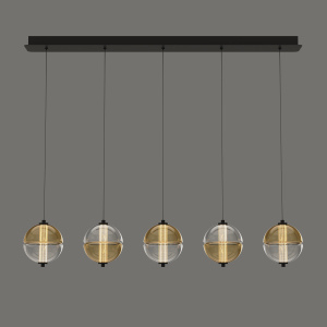 Светильник подвесной MD24022079 MD24022079-5B black/amber