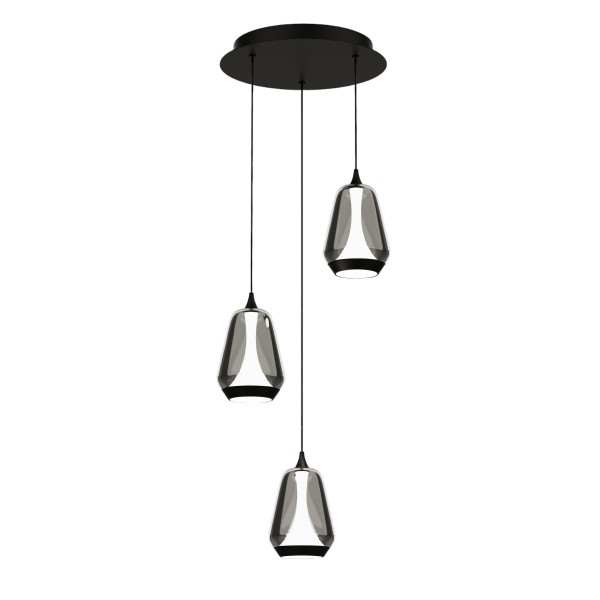 Светильник подвесной MD24001011 MD24001011-3A black/smoky