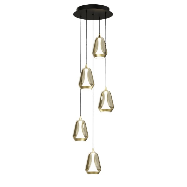 Светильник подвесной MD24001011 MD24001011-5A brass/champagne