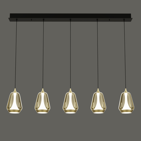 Светильник подвесной MD24001011 MD24001011-5B brass/champagne