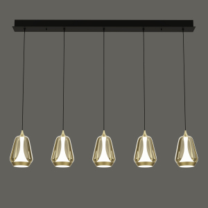 Светильник подвесной MD24001011 MD24001011-5B brass/champagne