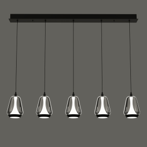 Светильник подвесной MD24001011 MD24001011-5B black/smoky