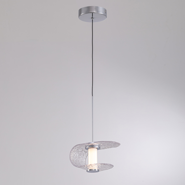 Светильник подвесной MD24020901 MD24020901-1A chrome/clear