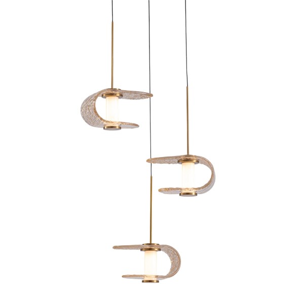 Светильник подвесной MD24020901 MD24020901-3A gold/cognac