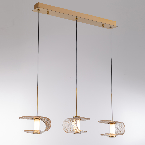 Светильник подвесной MD24020901 MD24020901-3B gold/cognac