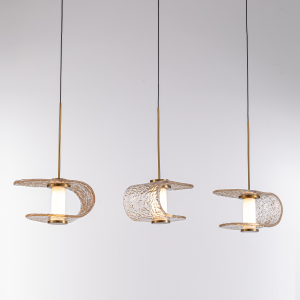 Светильник подвесной MD24020901 MD24020901-3B gold/cognac