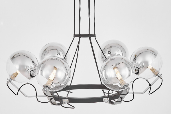 Подвесная люстра Marseo LDP 9110-6 BK+CHR