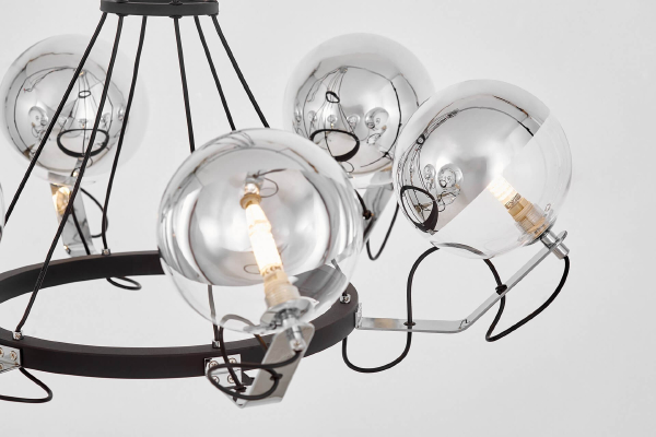 Подвесная люстра Marseo LDP 9110-6 BK+CHR