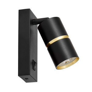 Настенный светильник Asti TS TK40-W1 BK+GD