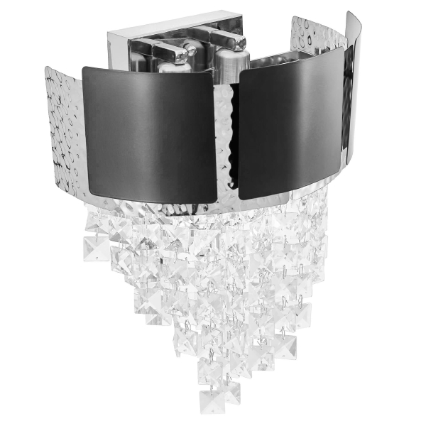 Настенное бра Molina LDW 7045-2 BK+CHR