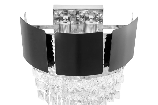 Настенное бра Molina LDW 7045-2 BK+CHR